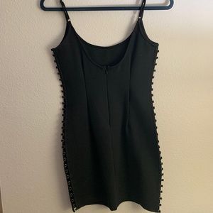 Tobi Eyelet Black Party Dress